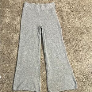 Cozy Gray Knit Pants